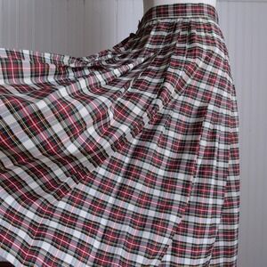 Very sweet 40s/50s Reid &‎ Reid plaid taffeta midi skirt